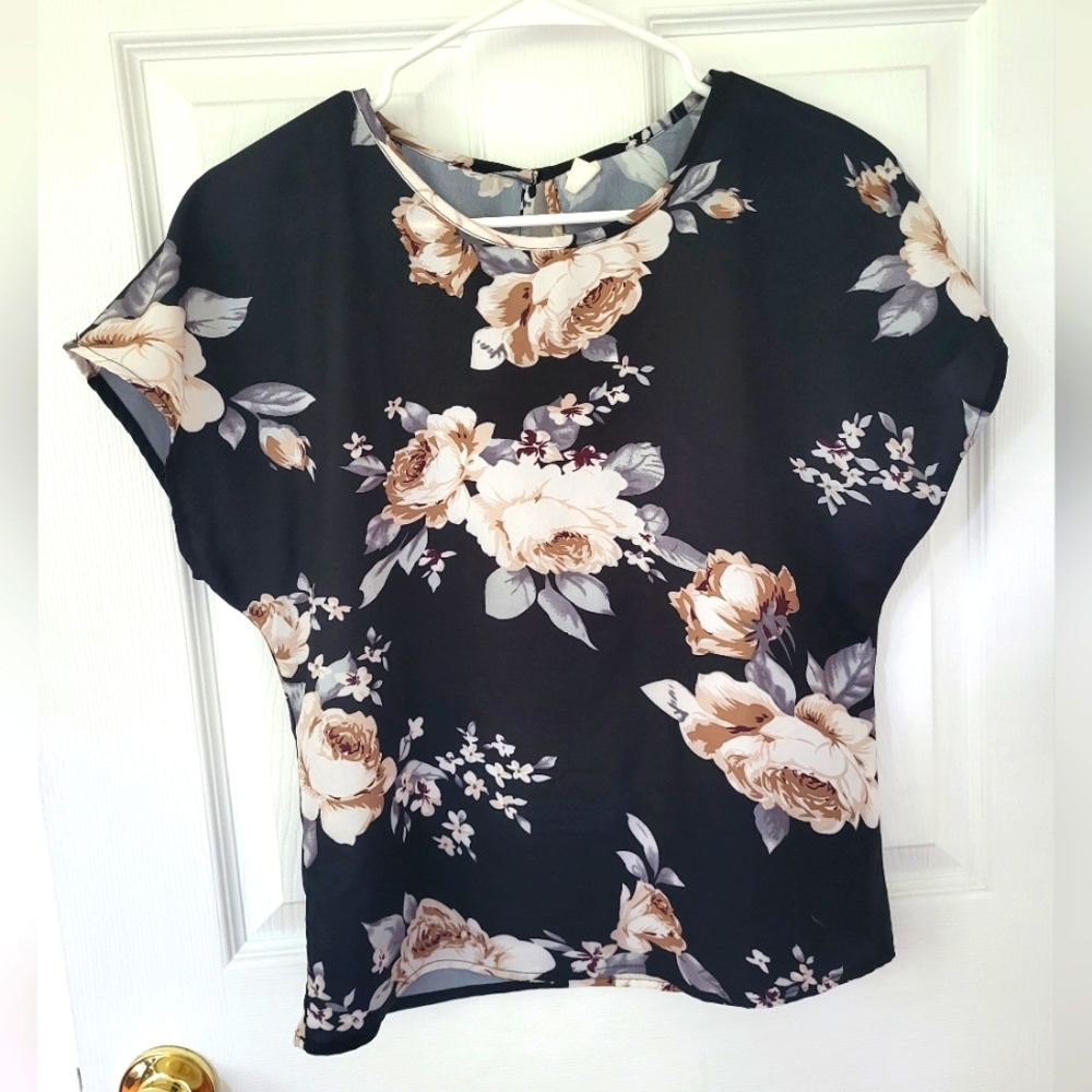 Floral Silky Top